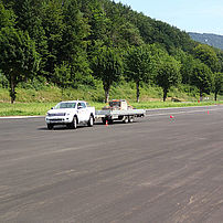 Pendulum performance road test in line with trailer load increase