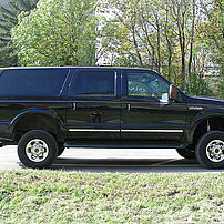 Ford Excursion with raised suspension