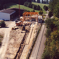 Construction of the DTC test building 1995