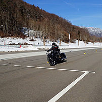 Motorcycle slalom