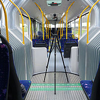Noise measurement in the interior of a bus