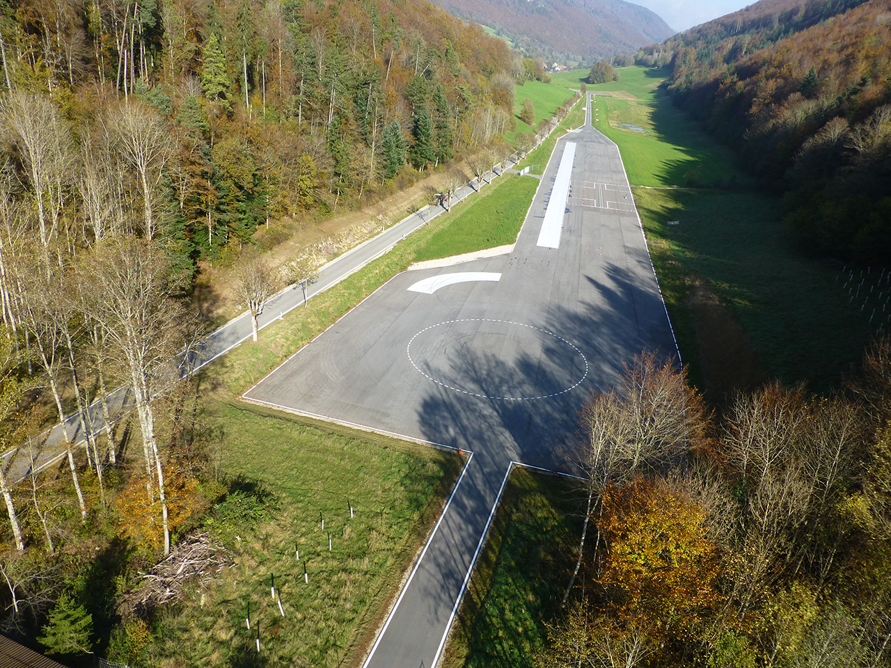 Bird’s eye view of the DTC test track